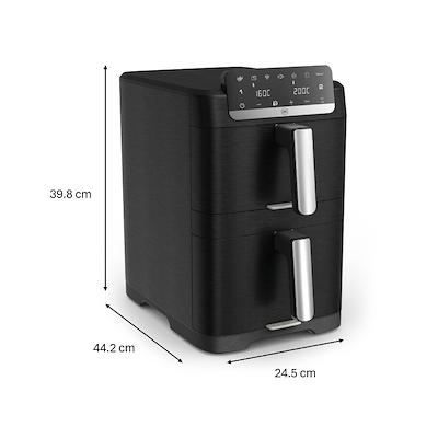 OBH Nordica Easy Fry Crispy Stack airfryer sort 10 liter