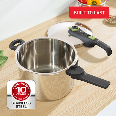 Tefal Secure Trendy trykkoger stål 6 liter