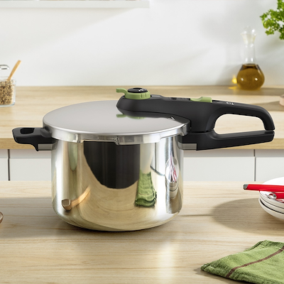 Tefal Secure Trendy trykkoger stål 6 liter