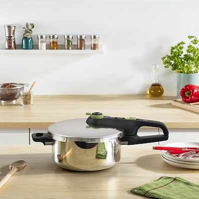 Tefal Secure Trendy trykkoger stål 4 liter