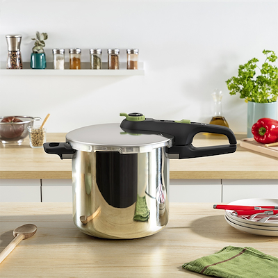 Tefal Secure Trendy trykkoger stål 8 liter
