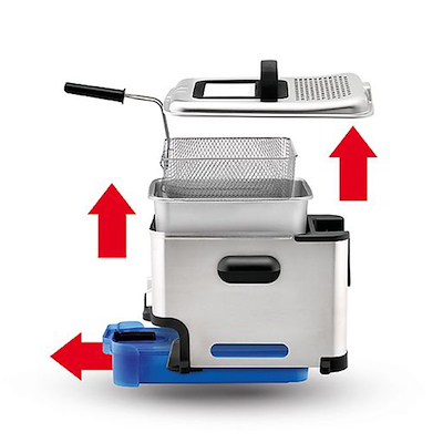 Tefal Oleoclean Pro frituregryde rustfrit stål 2300 watt 3,5 liter