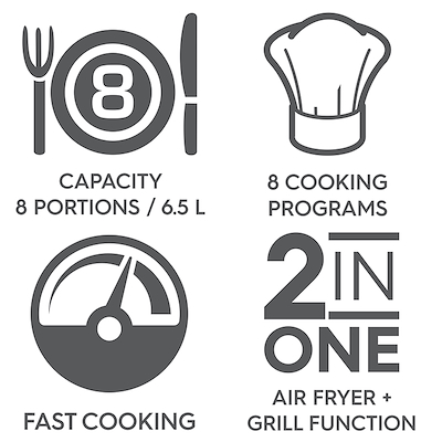 OBH Nordica Easy Fry & Grill XXL 2in1 airfryer