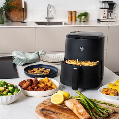 OBH Nordica Easy Fry Compact digital airfryer sort 3 liter