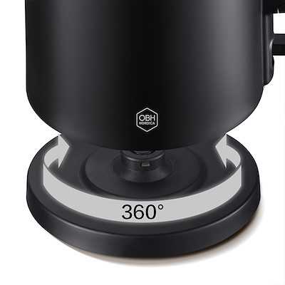 OBH Nordica Thermo Protect elkedel sort 1,5 liter