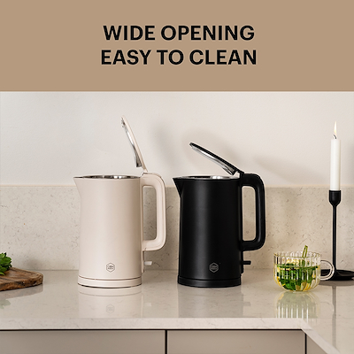 OBH Nordica Thermo Protect elkedel sort 1,5 liter