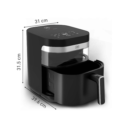 OBH Nordica Easy Fry infrarød airfryer sort 7 liter