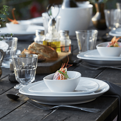Pillivuyt oval steaktallerken stor 29,5x25 cm
