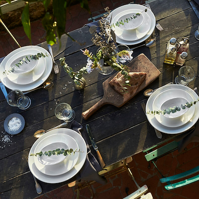 Pillivuyt oval steaktallerken lille 23x20,5 cm