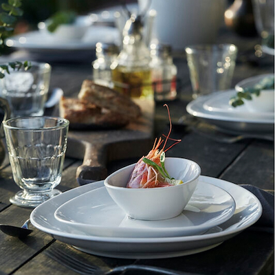 Pillivuyt oval steaktallerken lille 23x20,5 cm