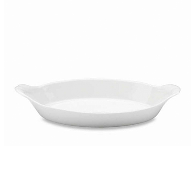Pillivuyt Oval serveringstallerken hvid 28 cm