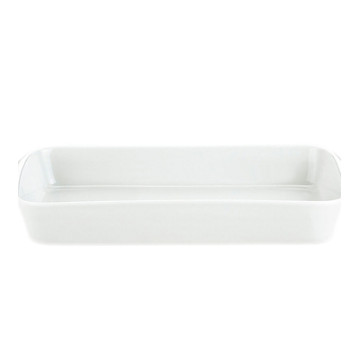 Pillivuyt stegefad nr. 2 - 29,5x18 cm 2. sortering hvid