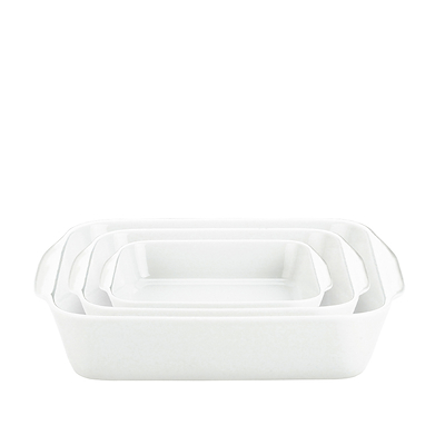 Pillivuyt Originale kvadratfadsæt hvid 3 stk