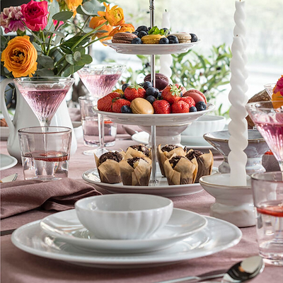 Pillivuyt Cecil tallerken hvid 21 cm