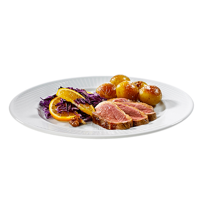 Pillivuyt Plissé flad tallerken 3 stk 28 cm