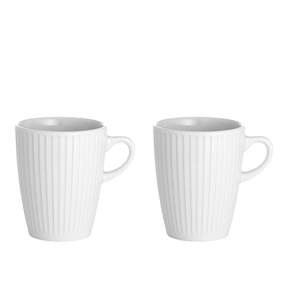 Pillivuyt Plissé krus 27 cl 2 stk.