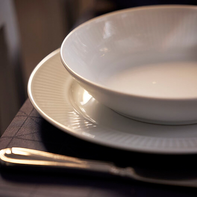 Pillivuyt Plissé pastatallerken 20 cm