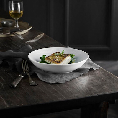 Pillivuyt Plissé pastatallerken 20 cm