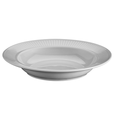 Pillivuyt Plissé dyb tallerken grå Ø22 cm