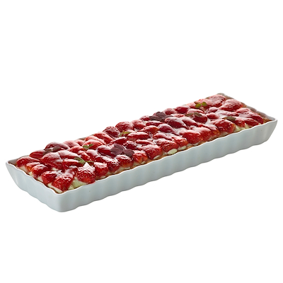 Pillivuyt tærteform rektangulær 36x12 cm