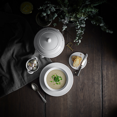 Pillivuyt Plissé pastatallerken Ø23 cm