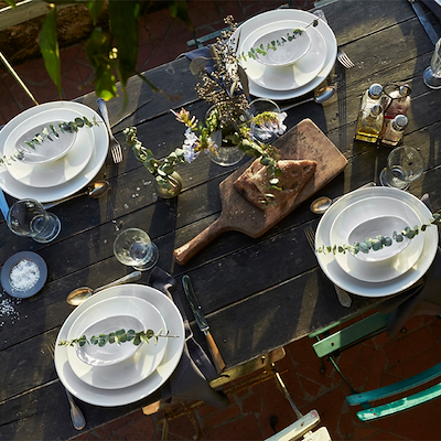 Pillivuyt Originale steaktallerken oval hvid 23 cm