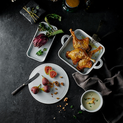 Pillivuyt Plissé tapasfad 24 cm