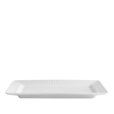 Pillivuyt Plissé fad hvid 26x14 cm