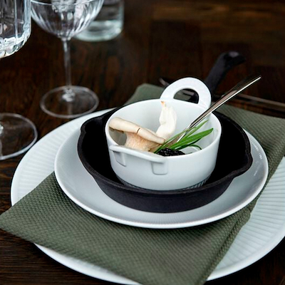 Pillivuyt Eventail flad tallerken hvid Ø21 cm