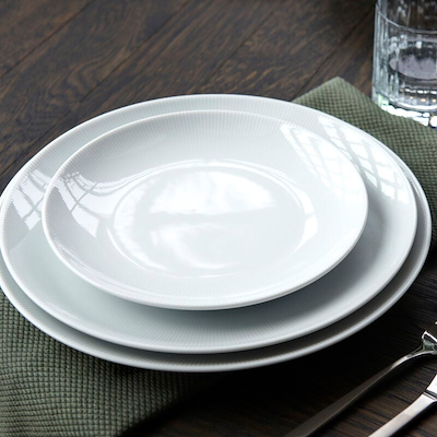 Pillivuyt Eventail flad middagstallerken hvid Ø26,5 cm