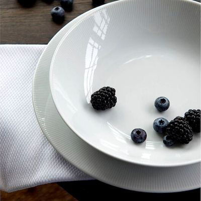 Pillivuyt Eventail flad middagstallerken hvid Ø26,5 cm