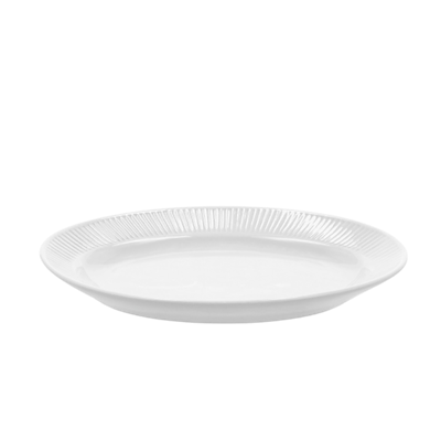 Pillivuyt Plissé serveringsfad hvid 28x19 cm