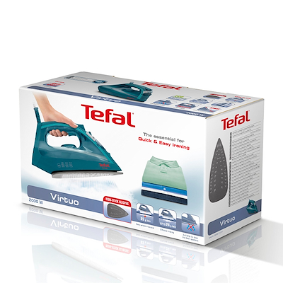 Tefal Virtuo strygejern petroleumsgrøn