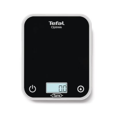 Tefal Optiss Black køkkenvægt med LCD-display
