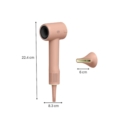 OBH Nordica Blumia Dawn hårtørrer rosa 1300 watt