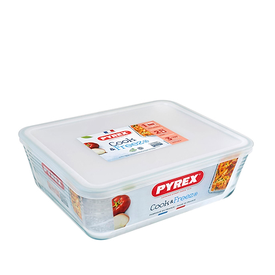 Pyrex Cook & Freeze ovnfast fad med låg 27x22 cm