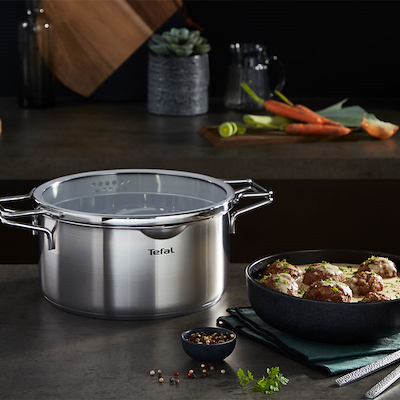 Tefal Nordica gryde rustfrit stål uden belægning 5 liter
