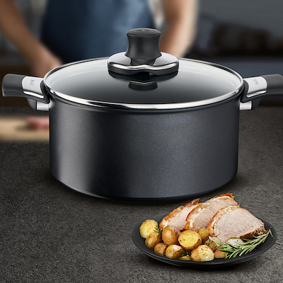 Tefal Excellence gryde sort med låg 5.4 liter