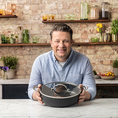 Tefal Jamie Oliver Cook's Classic non-stick sauterpande med låg 30 cm