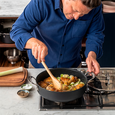 Tefal Jamie Oliver Cook's Classic non-stick sauterpande med låg 30 cm