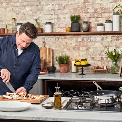 Tefal Jamie Oliver Cook's Classics SS non-stick sauterpande med låg Ø24 cm