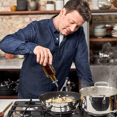 Tefal Jamie Oliver Cook's Classics SS non-stick sauterpande med låg Ø24 cm