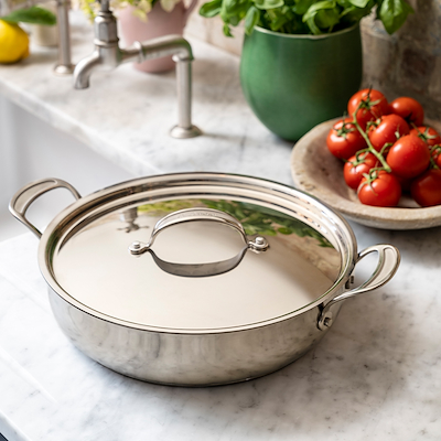 Tefal Jamie Oliver Cook's Classics SS non-stick chefpande med låg Ø30 cm