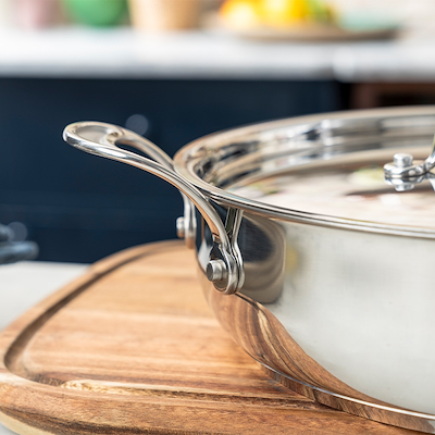 Tefal Jamie Oliver Cook's Classics SS non-stick chefpande med låg Ø30 cm