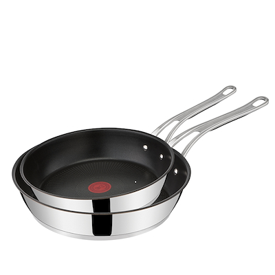 Tefal Jamie Oliver Cook's Classic SS pandesæt 20 cm og 28 cm med non-stick