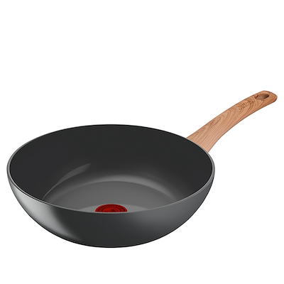 Tefal Renew wokpande med keramisk belægning grå 28 cm