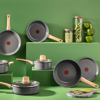 Tefal Renew stegepande grå med keramisk belægning 28cm