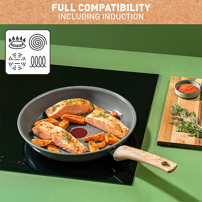 Tefal Renew stegepande grå med keramisk belægning 32cm