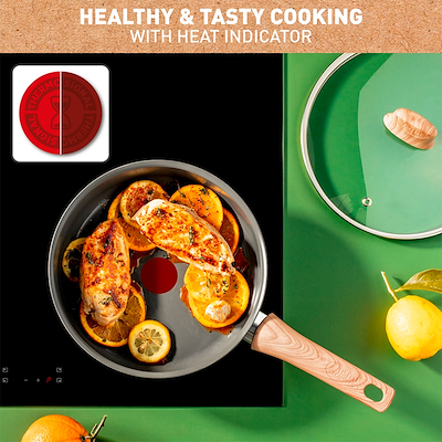 Tefal Renew sauterpande med låg og keramisk belægning grå 24 cm