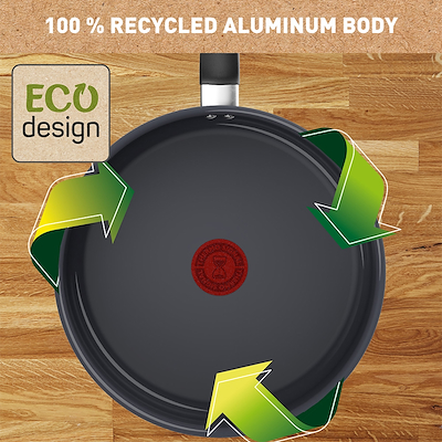 Tefal Change sauterpande sort Ø24 cm med låg